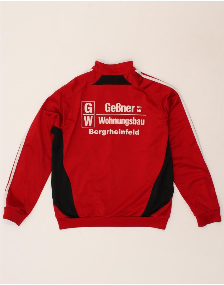 ADIDAS Boys Graphic Tracksuit Top Jacket 13-14 Years Red Colourblock | Vintage Adidas | Thrift | Second-Hand Adidas | Used Clothing | Messina Hembry 