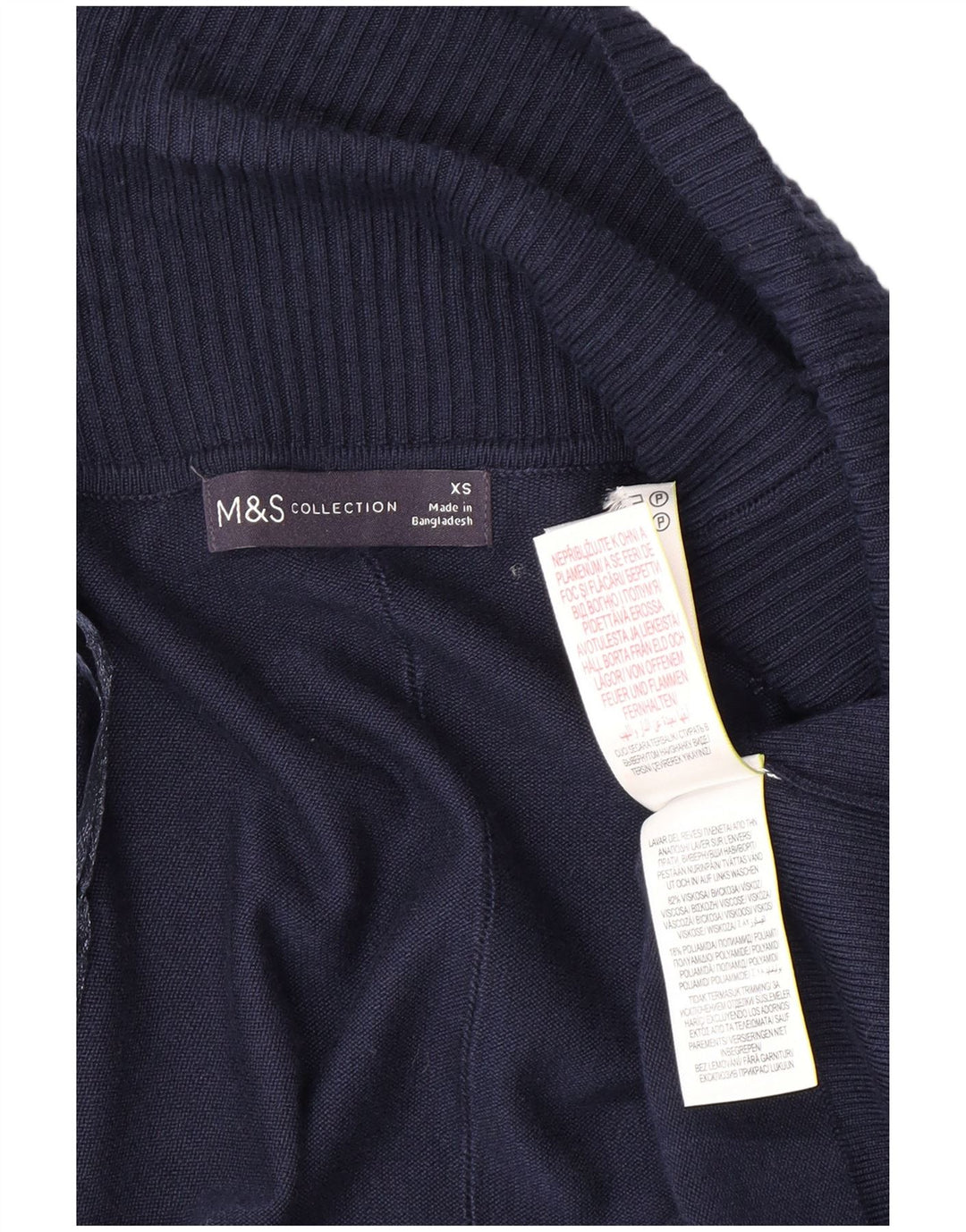Pulover cardigan deschis pentru femei MARKS & SPENCER UK 6 XS bleumarin