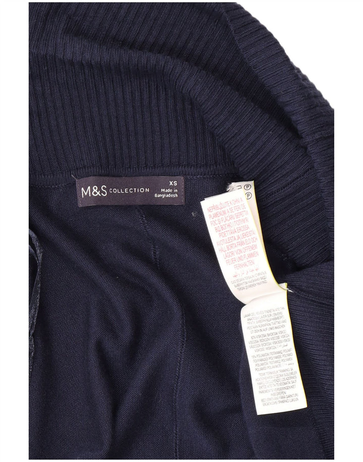 Pulover cardigan deschis pentru femei MARKS & SPENCER UK 6 XS bleumarin