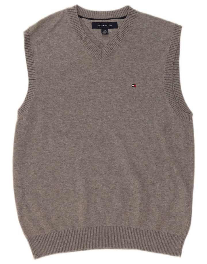 Tommy Hilfiger Bărbați Vestă Tank Top Bumbac Gri mic
