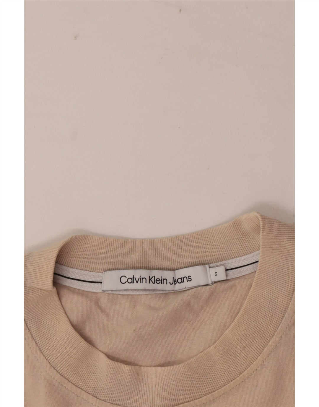 Tricou pentru bărbați Calvin Klein Jeans Top Mic Bej