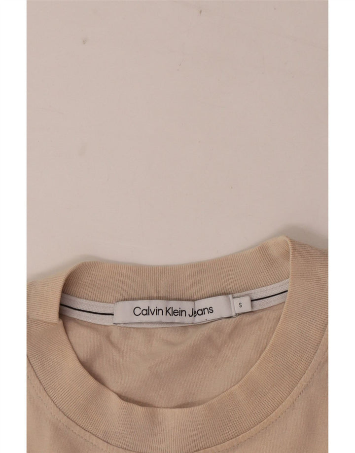Tricou pentru bărbați Calvin Klein Jeans Top Mic Bej
