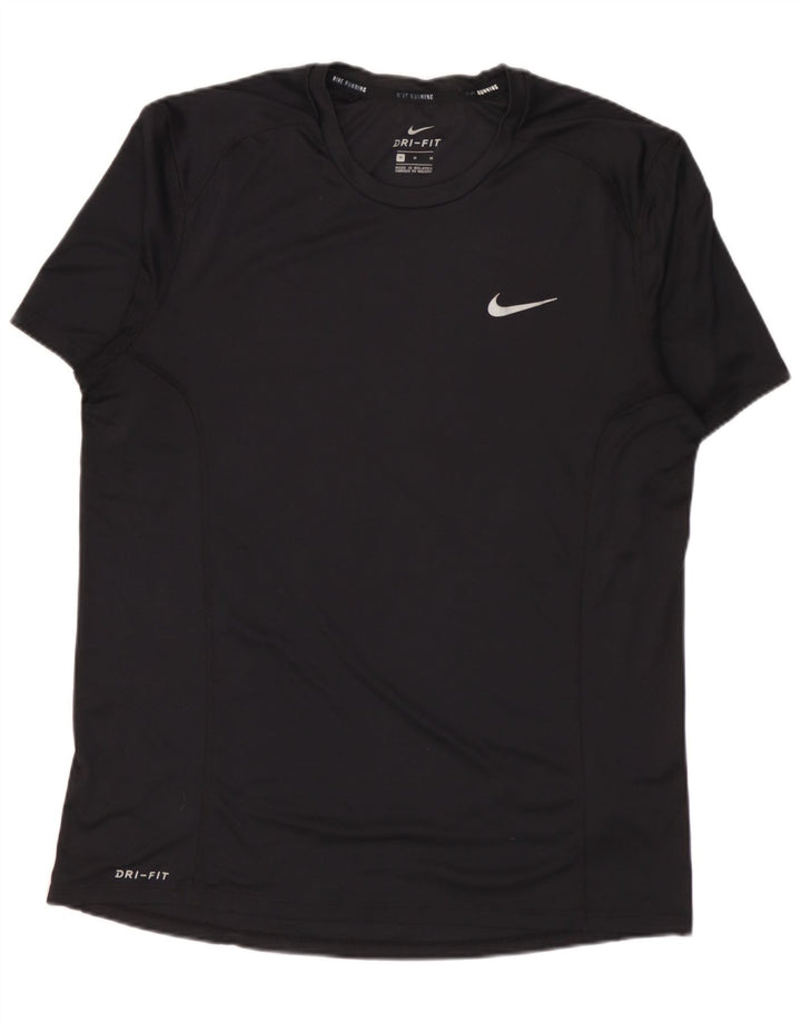 Tricou Nike Dri Fit pentru bărbați Top Mediu Negru Poliester