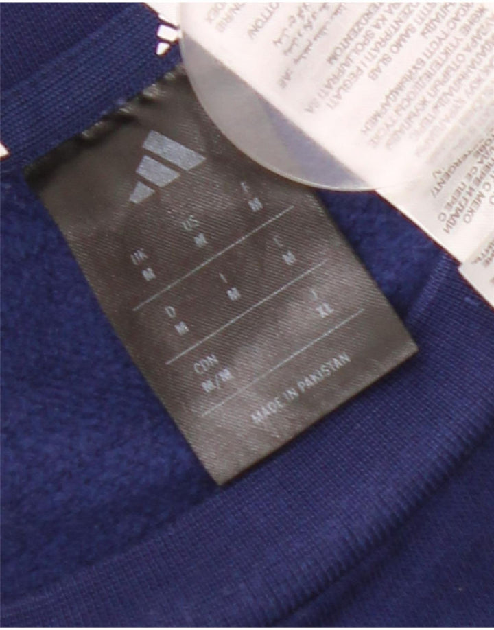 Hanorac pentru bărbați Adidas Jumper mediu din bumbac bleumarin