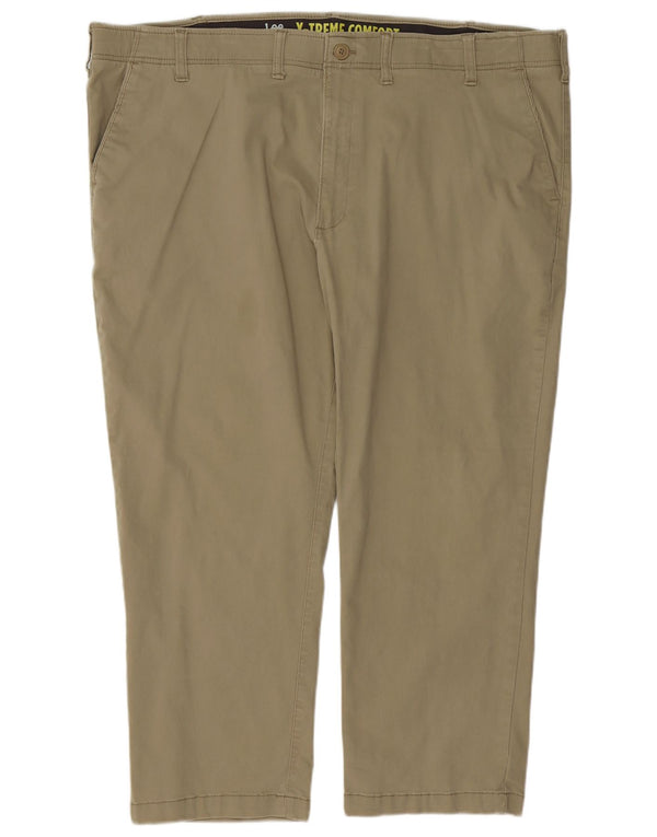 Pantaloni chino drepti Lee X-treme Comfort pentru bărbați L48 L28 Bumbac kaki