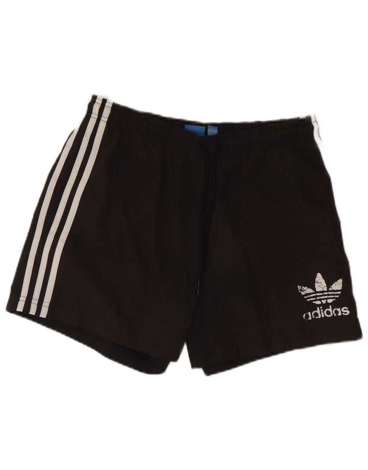Pantaloni scurți sport grafic Adidas pentru bărbați, mici, negri