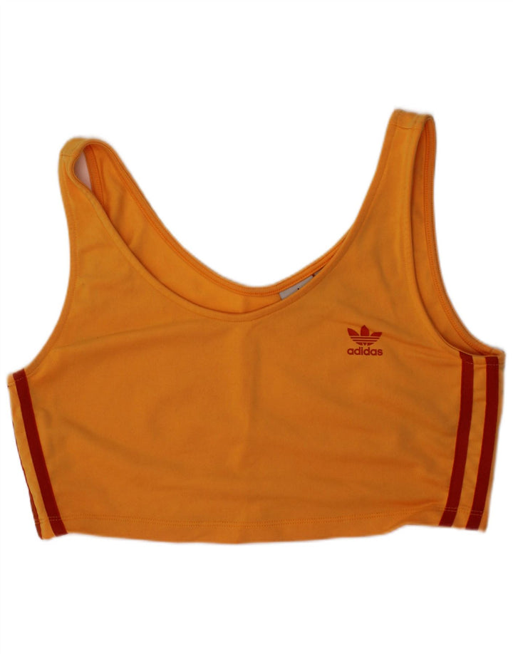 Sutien sport pentru femei Adidas UK 14 Poliester portocaliu mediu