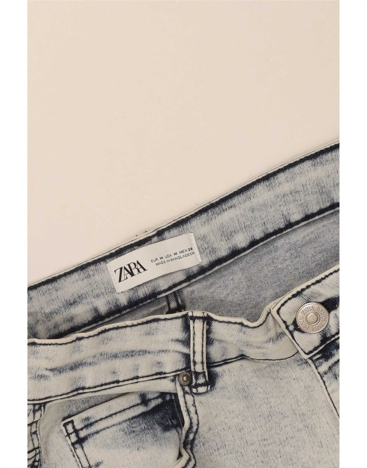 Fusta de blugi pentru femei Zara Medium W28 Albastru