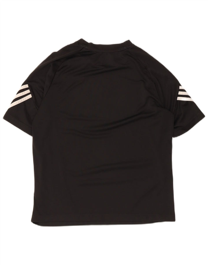 Tricou cu grafic Climalite Adidas pentru femei Top UK 12 Poliester mediu negru