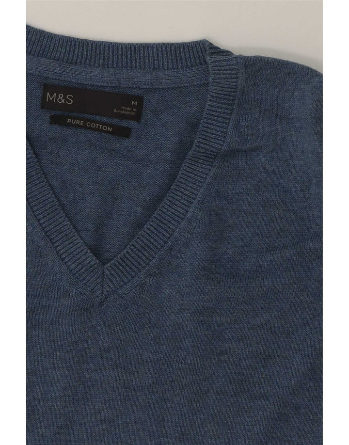 Marks & Spencer Vestă pentru bărbați Tank Top Bumbac albastru mediu