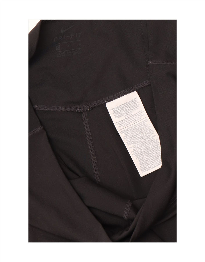 Leggings Nike Dri Fit Graphic pentru femei UK 14 Poliester negru mare