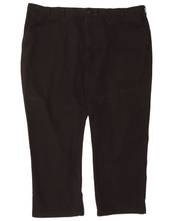 Pantaloni chino drept bărbați Izod L48 L30 bumbac negru