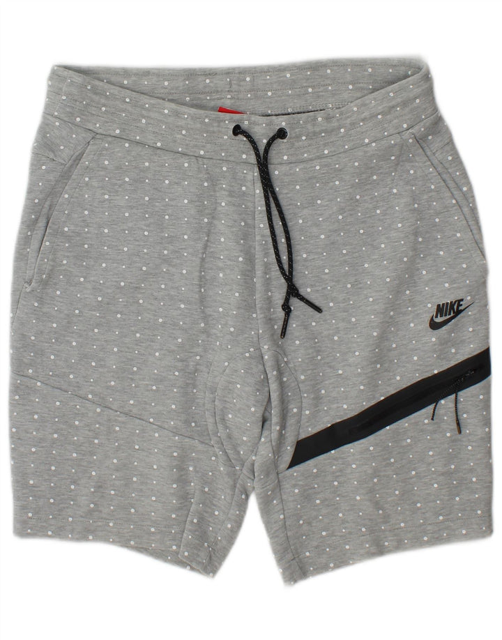 Pantaloni scurti sport cargo Nike pentru bărbați, bumbac cu pete mici, gri