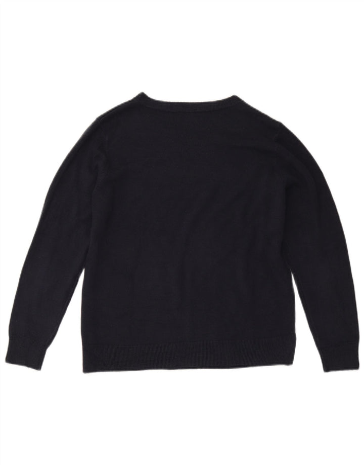 Pulover pentru femei Marks & Spencer cu decolteu cu barca UK 14 Medium Bleumarin