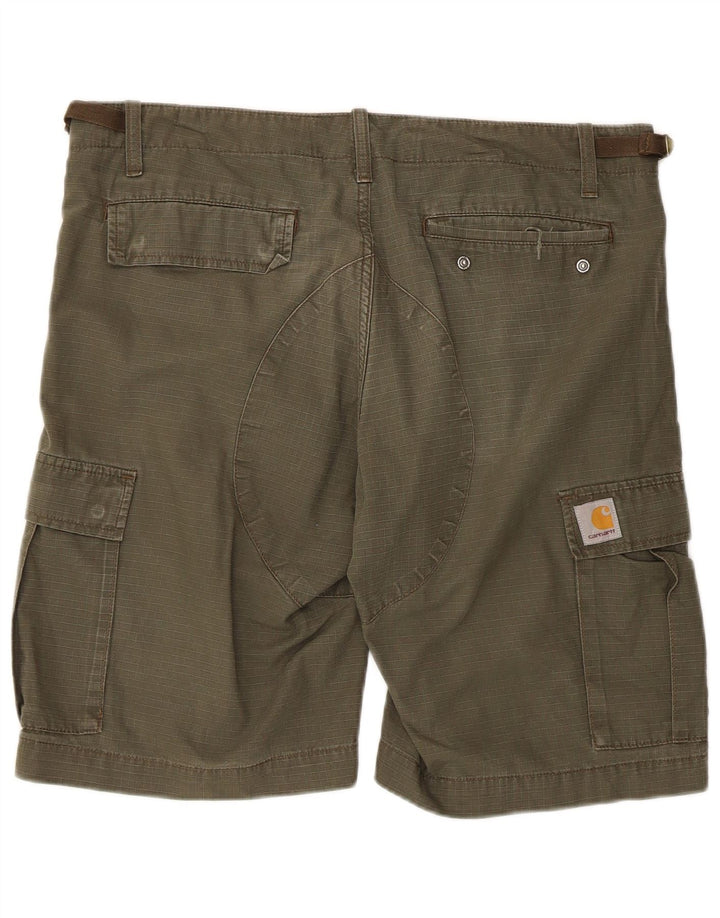 Pantaloni scurți Carhartt pentru bărbați W32, bumbac mediu kaki