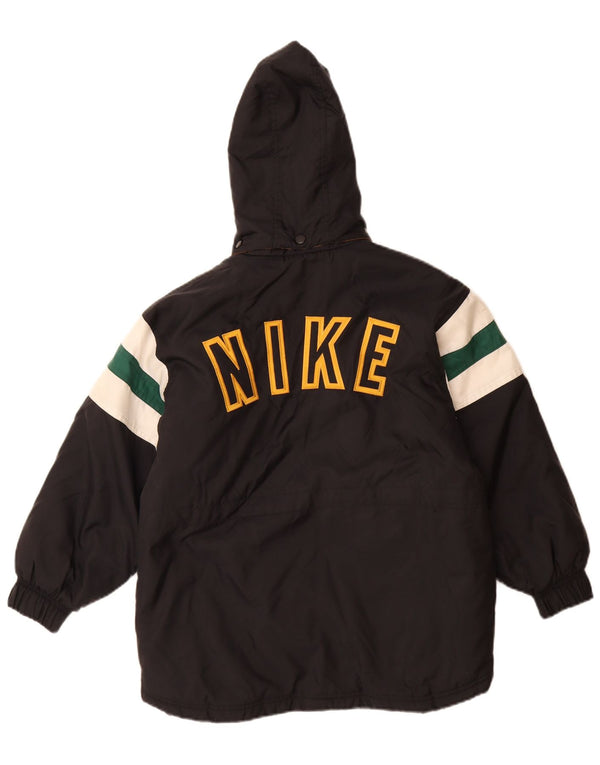 Jachetă cu grafică supradimensionată Nike pentru băieți, 9-10 ani, neagră medie