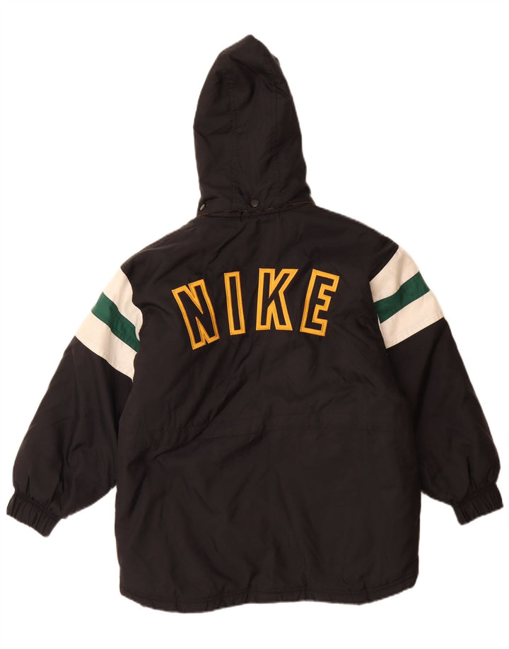 Jachetă cu grafică supradimensionată Nike pentru băieți, 9-10 ani, neagră medie