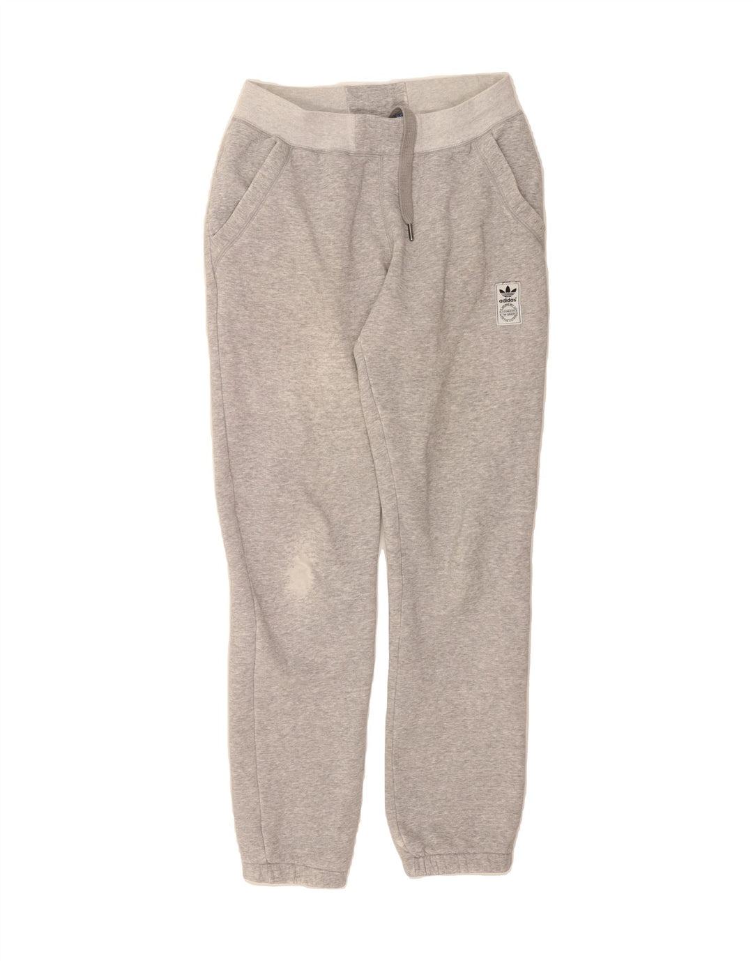ADIDAS Mens Tracksuit Trousers Joggers Small  Grey Cotton Vintage Adidas and Second-Hand Adidas from Messina Hembry 