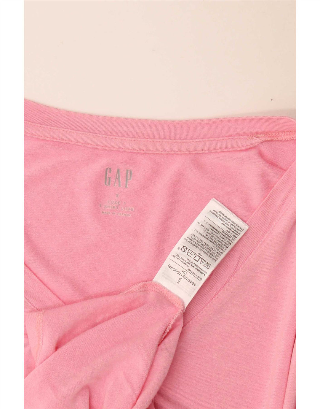 Tricou pentru femei Gap Top UK 10 Small Pink Rayon