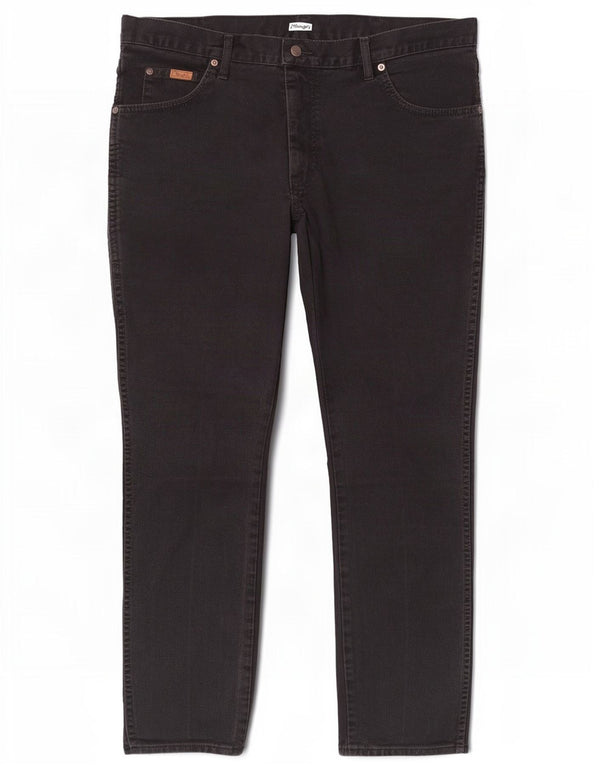Blugi drepte pentru bărbați Wrangler Texas W35 L30 bumbac negru
