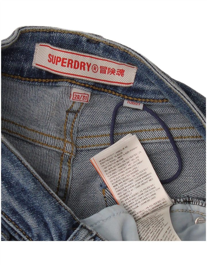 Blugi Superdry pentru femei Bootcut W28 L31 Blue Bumbac