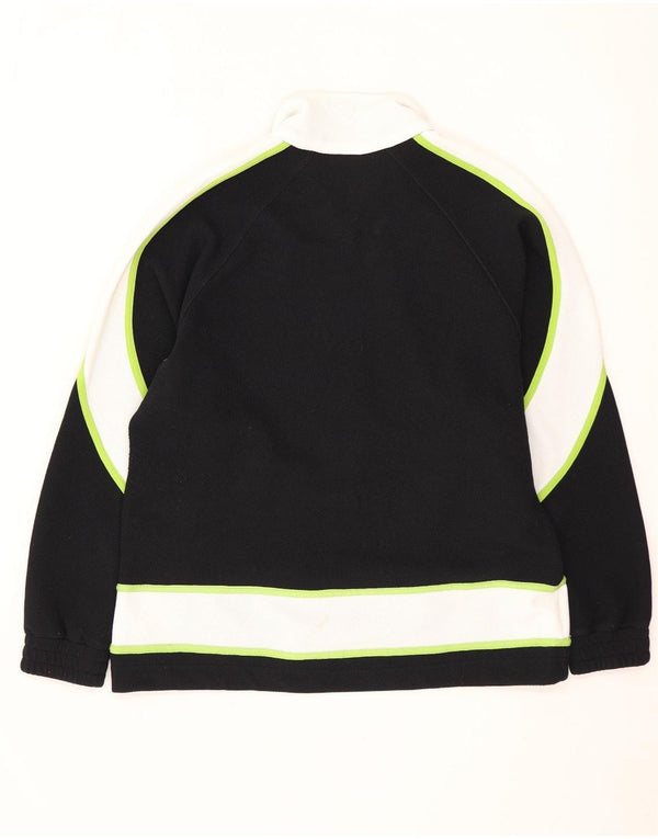 Jachetă de trening supradimensionată pentru femei Lotto UK 10 Small Black Colorblock