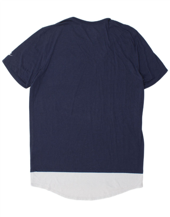 Tricou cu croi atletic Nike pentru bărbați Top XL bleumarin poliester color bloc