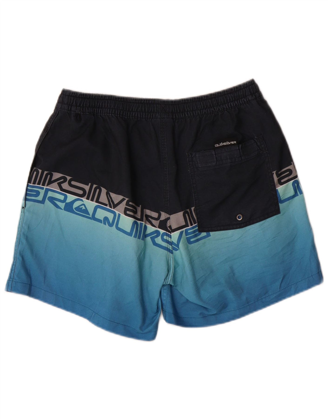 Pantaloni scurți de înot grafic QUIKSILVER pentru bărbați, albastru, poliester color bloc