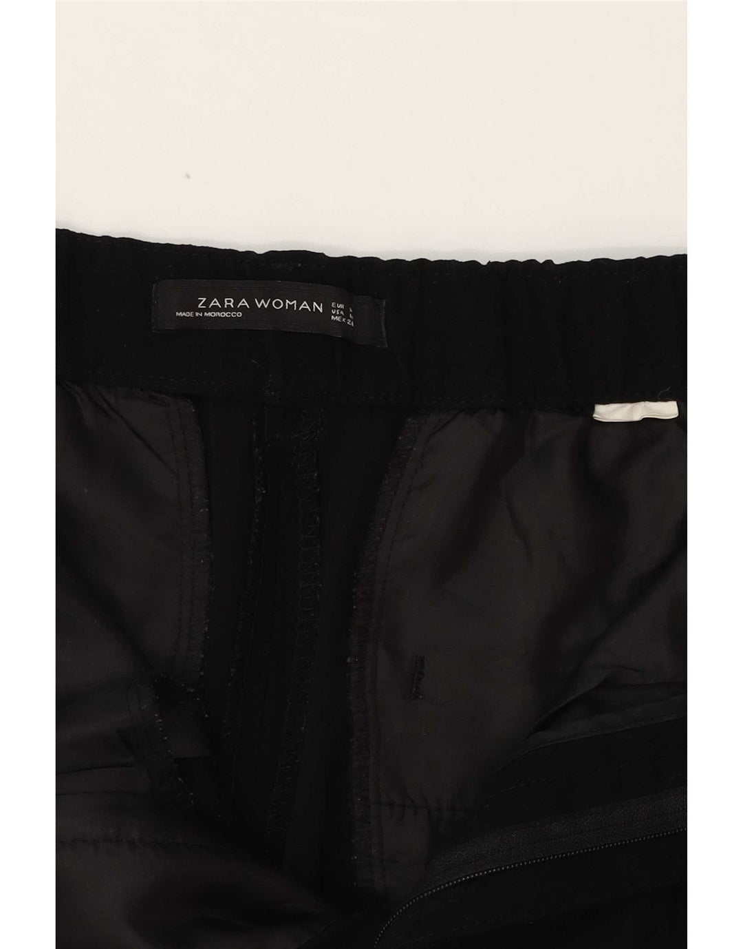 Pantaloni Capri conici pentru femei Zara Mediu L30 L23 Negri