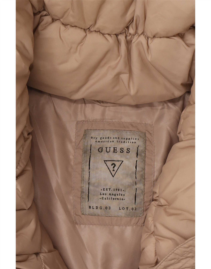 Jachetă căptușită Guess pentru femei UK 12 Medium Beige Poliamidă