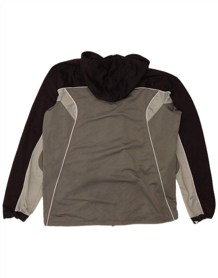 Pulover ASICS pentru bărbați, cu fermoar, XL, gri Colorblock