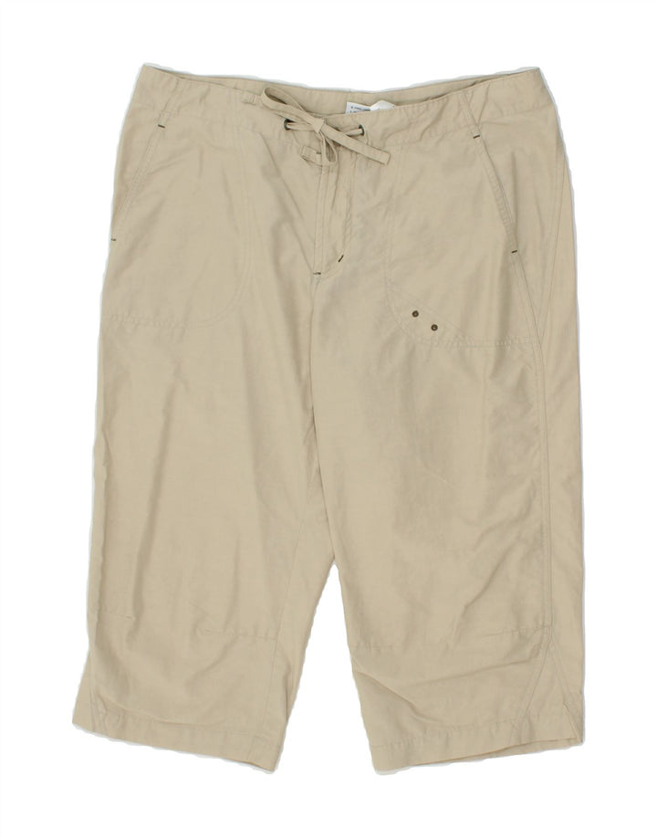 COLUMBIA Womens Bermuda Shorts Large W34 Beige Cotton Vintage Columbia and Second-Hand Columbia from Messina Hembry 