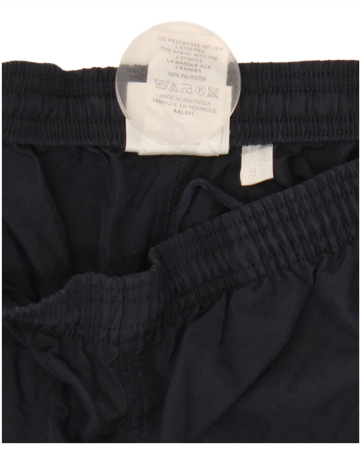 Pantaloni scurți sport Adidas pentru femei UK 12 Medium Bleumarin Poliester