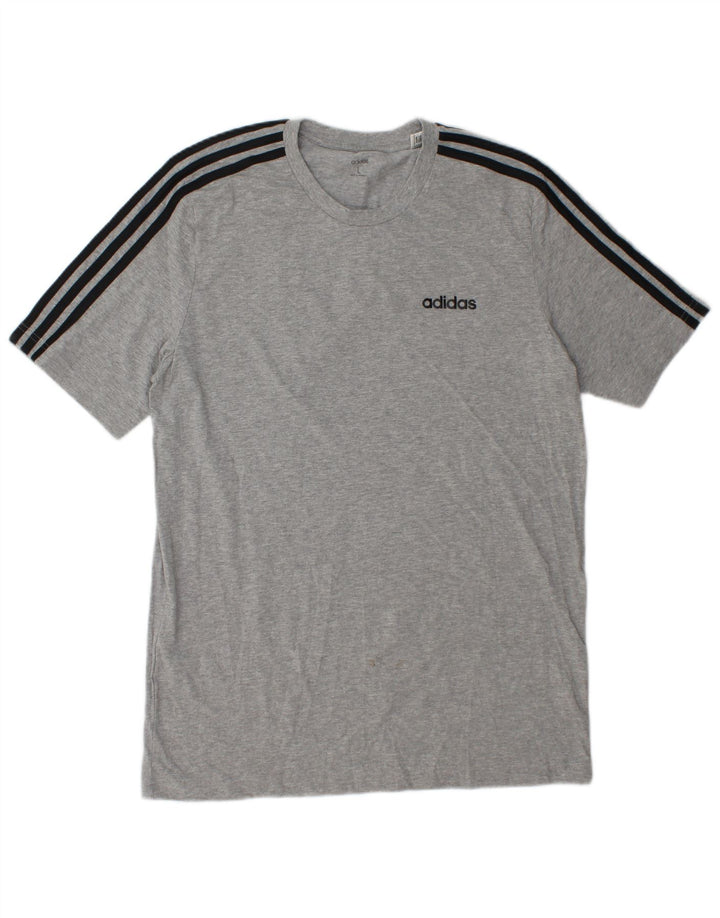 Tricou pentru bărbați Adidas Top mare bumbac gri