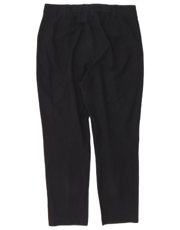Pantaloni tăiați drepti pentru femei Marks & Spencer UK 10 Small W30 L25 Black