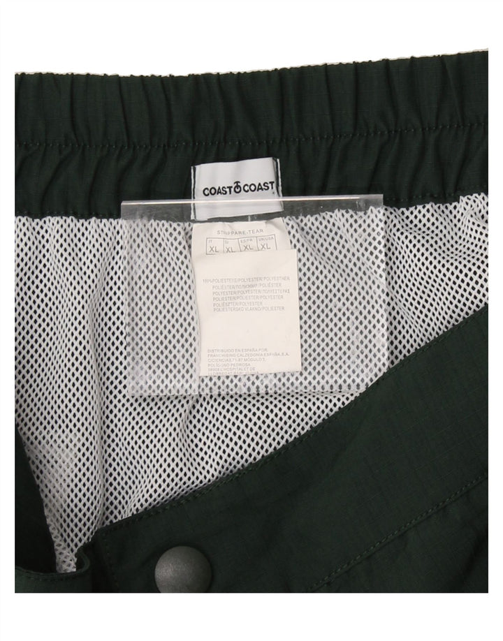 COAST Mens Chino Shorts XL W38 Green Polyester Vintage Coast and Second-Hand Coast from Messina Hembry 