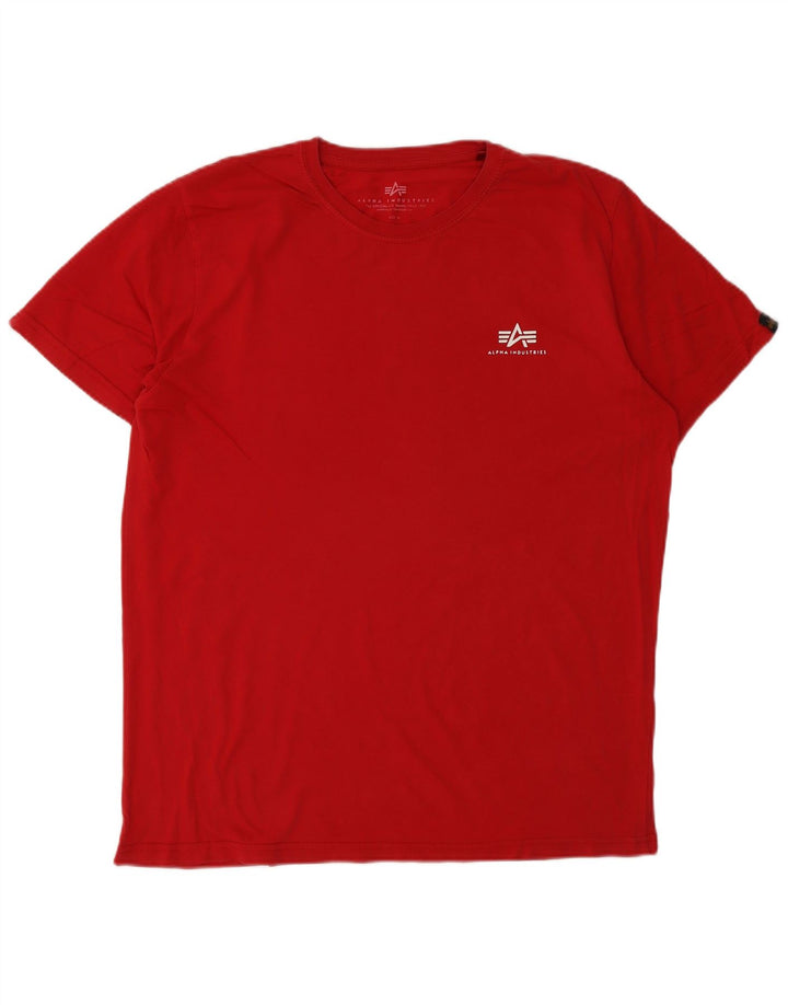 Tricou grafic pentru bărbați Alpha Industries Top XL Roșu