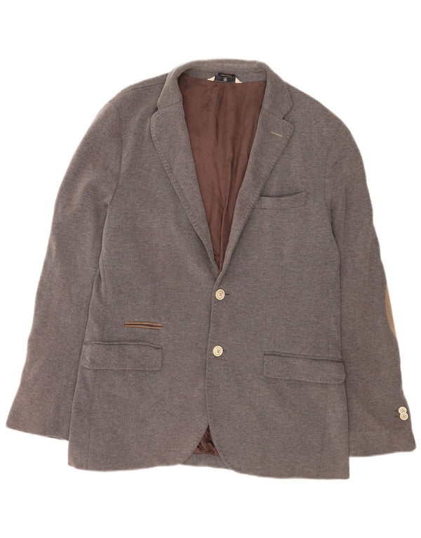 Massimo Dutti Jachetă pentru bărbați cu 2 nasturi EU 52 Bumbac mare gri