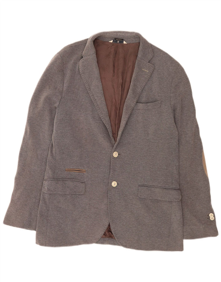 Massimo Dutti Jachetă pentru bărbați cu 2 nasturi EU 52 Bumbac mare gri