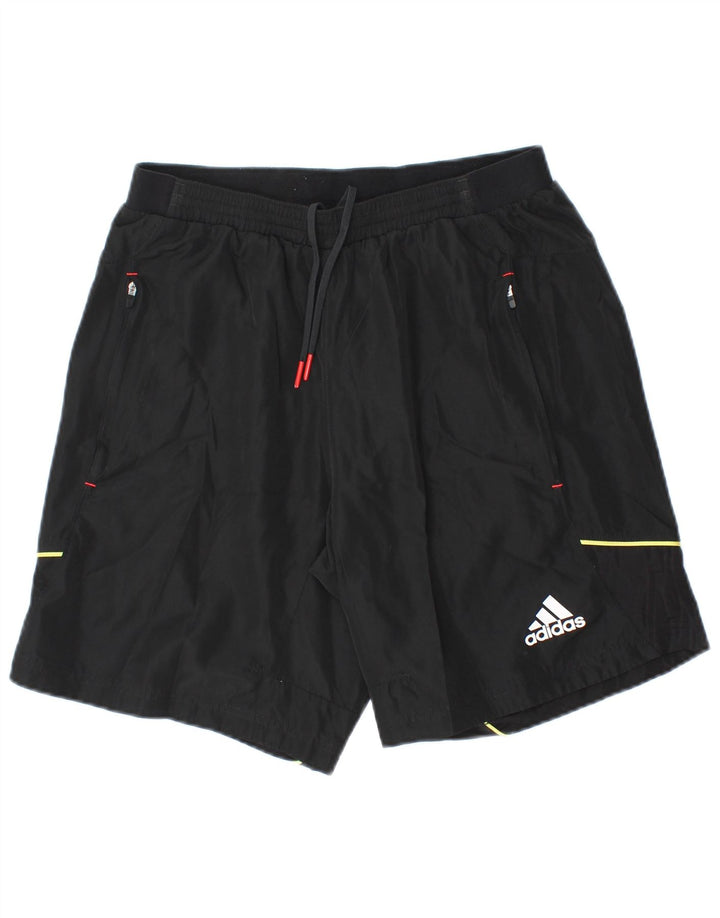 Pantaloni scurți sport pentru bărbați Adidas, poliester mediu negru