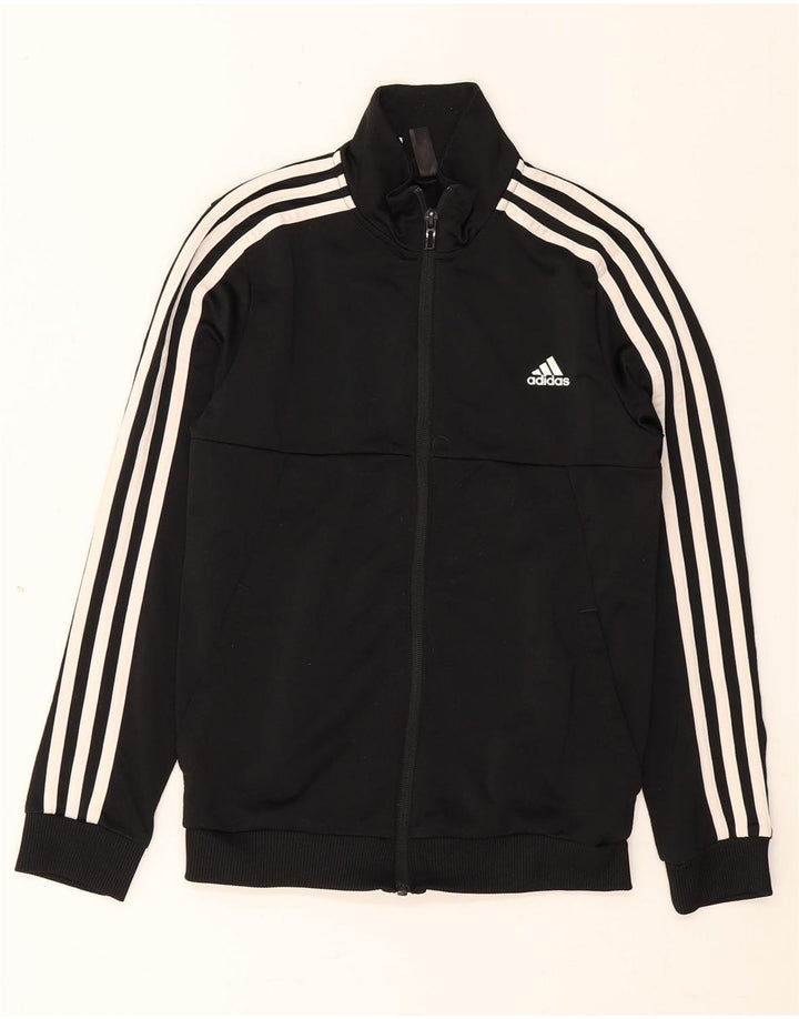 Jachetă de trening pentru băieți Adidas 11-12 ani, poliester negru