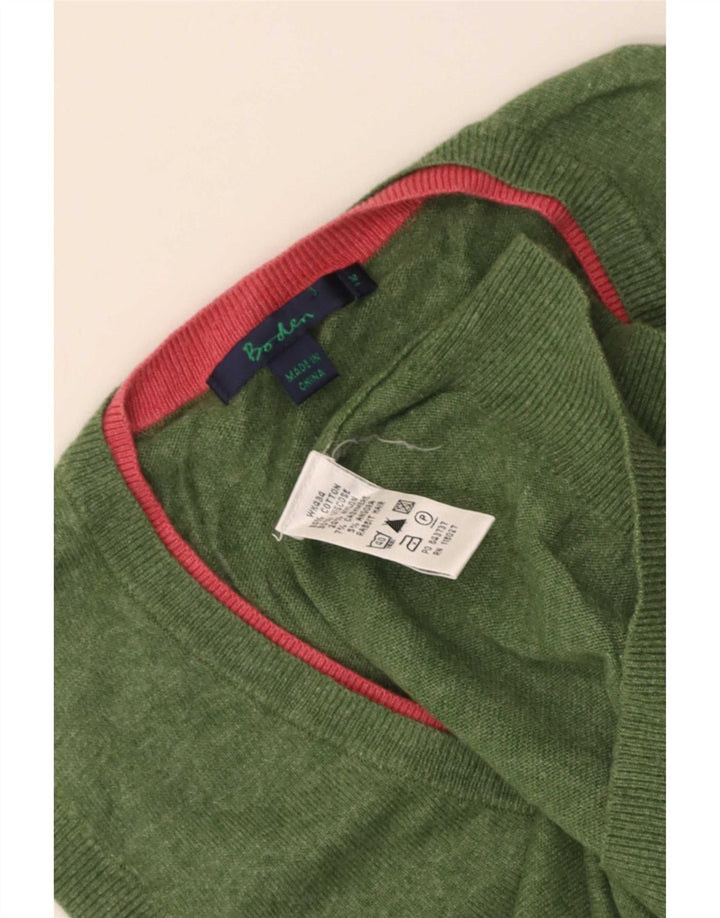 Boden Femei Vest Tank Top UK 12 Medium Green Bumbac