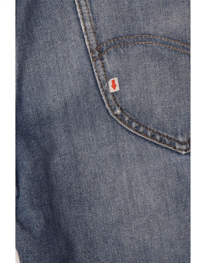 Pantaloni scurți de blugi pentru bărbați Lee, 5 buzunare, W31, bumbac albastru mediu