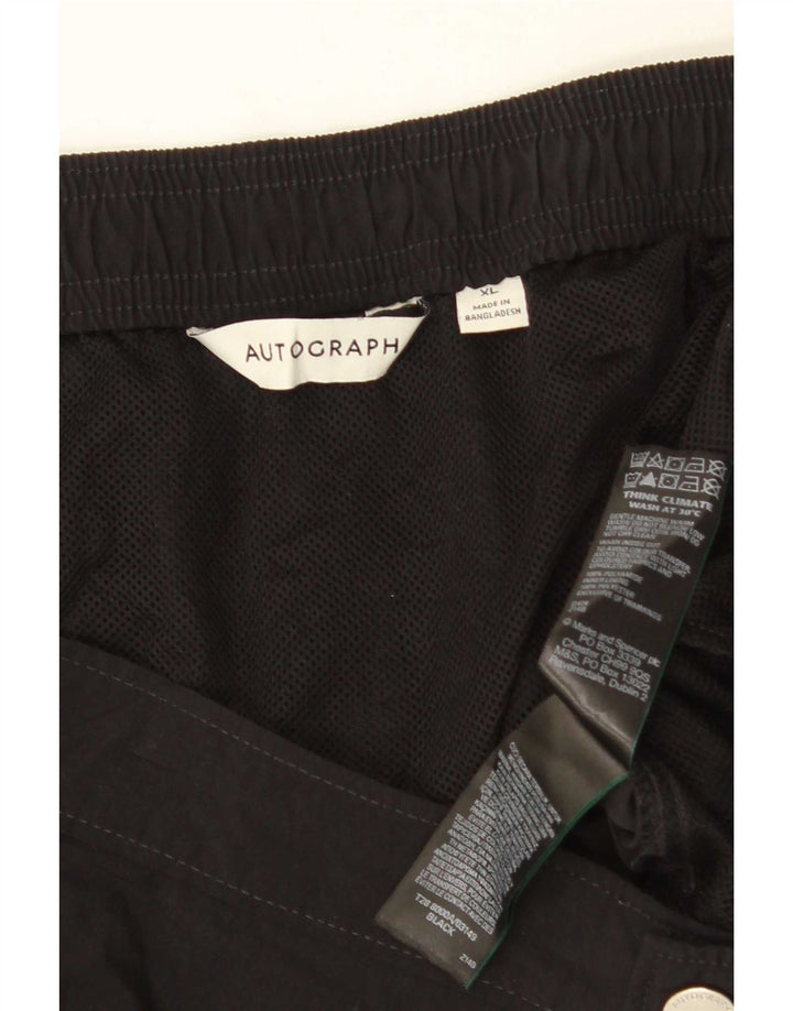 Marks & Spencer Pantaloni scurți chino Autograph pentru bărbați XL W38 Poliamidă neagră