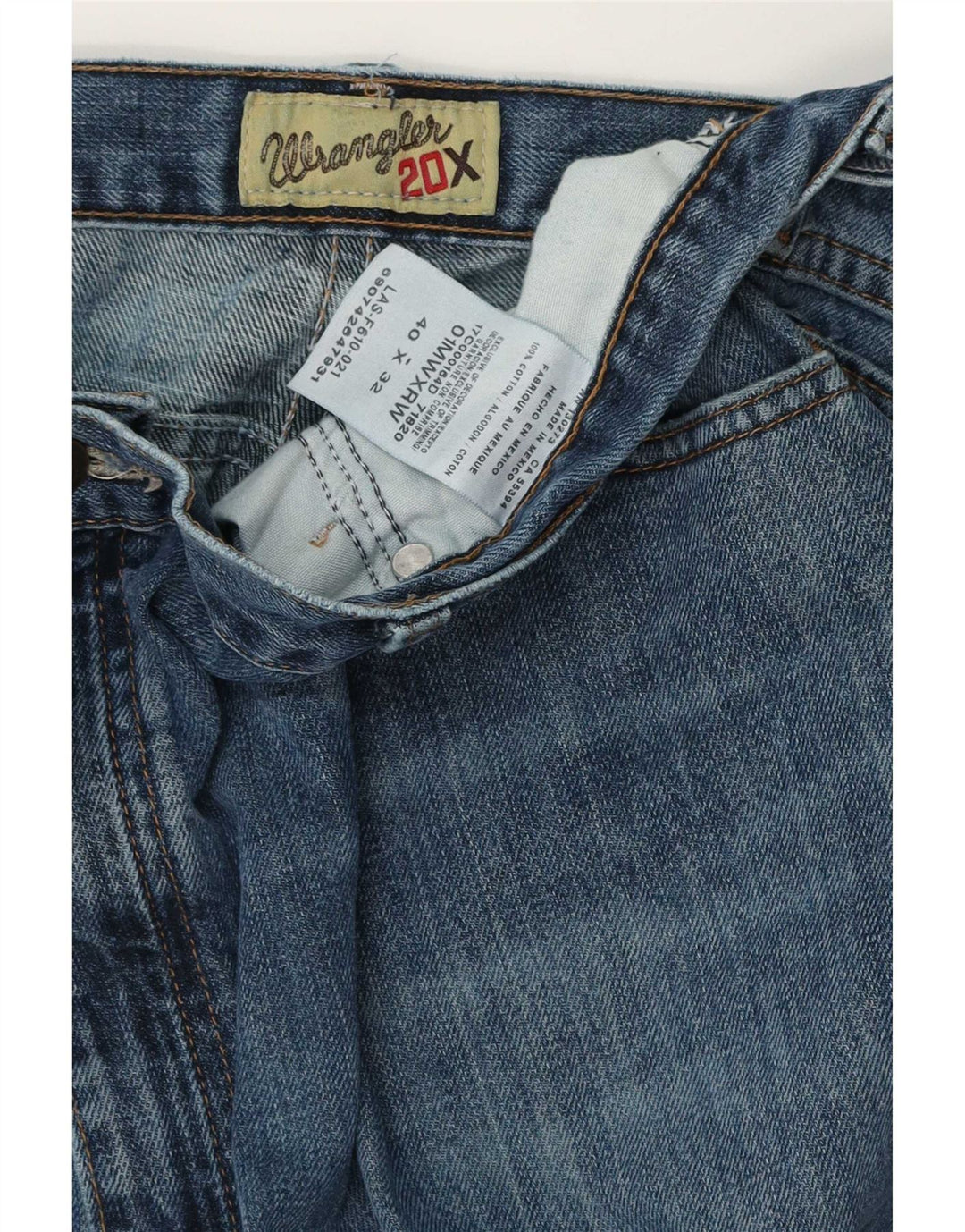 Blugi largi Wrangler pentru bărbați W40 L32 bumbac albastru