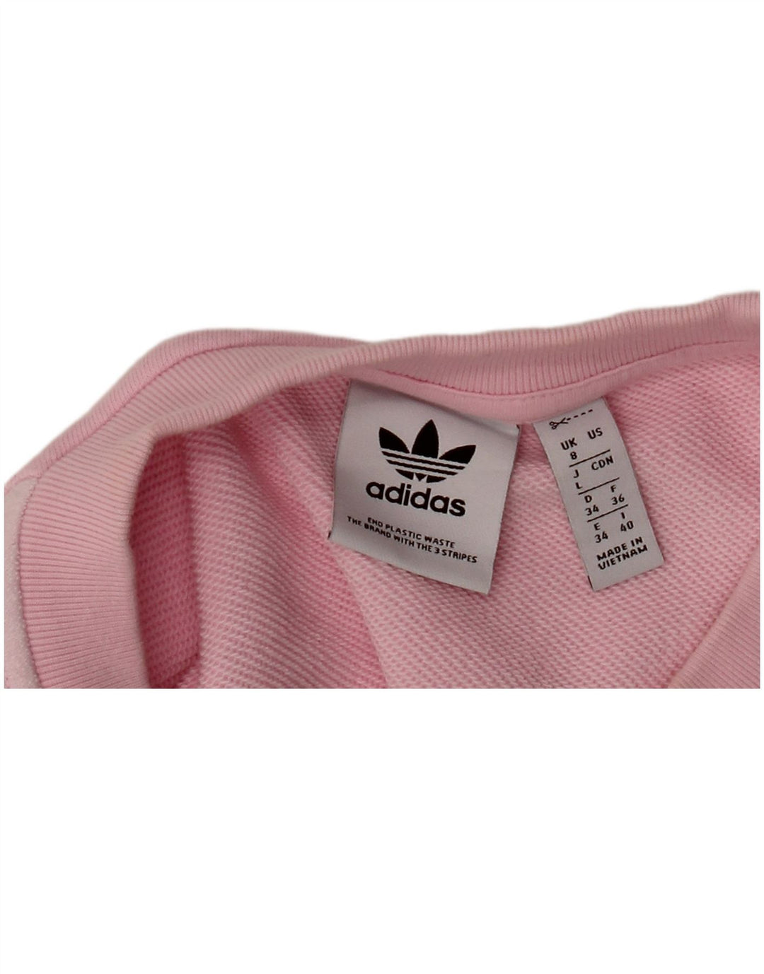 Pulover supradimensionat pentru femei ADIDAS UK 8 Mic roz colorblock