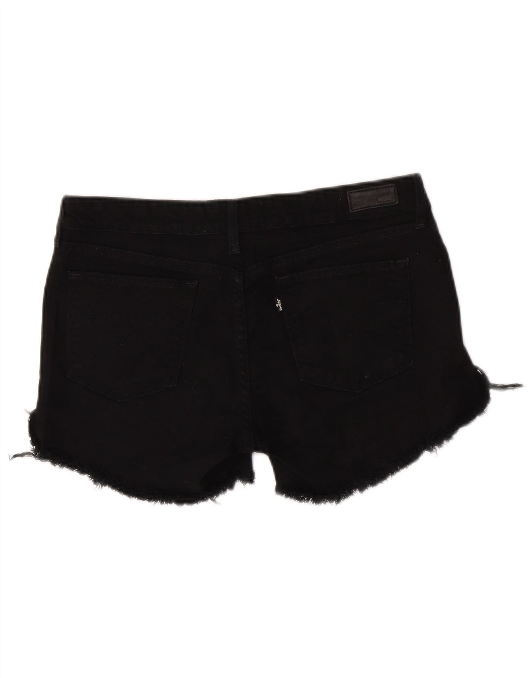 Pantaloni scurți Levi's de denim pentru femei W31 bumbac mediu negru