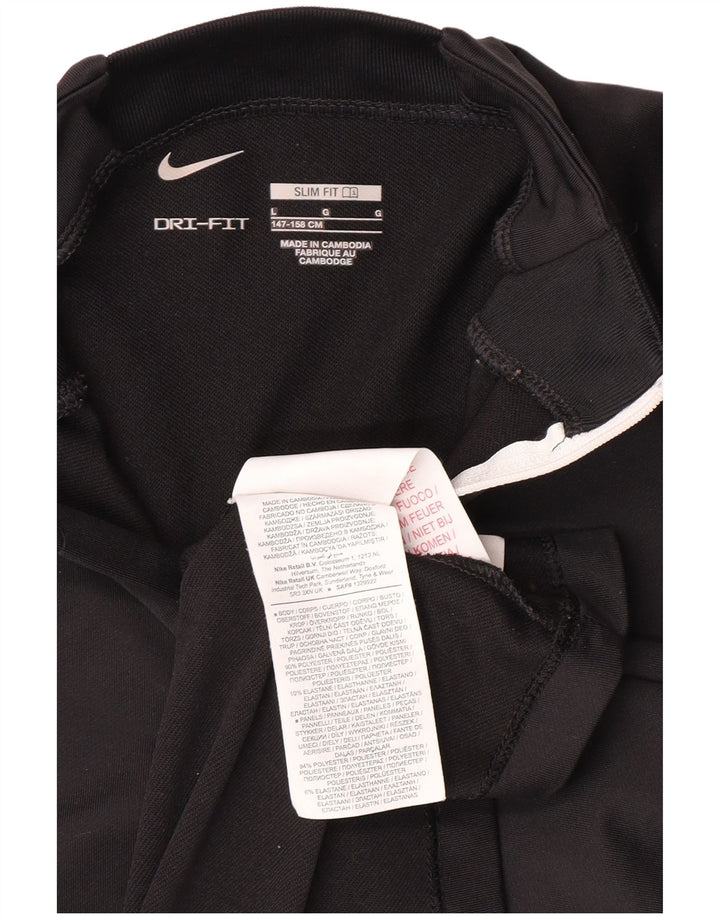 Trening NIKE Dri Fit Slim Fit Pulover Top 12-13 ani mare negru