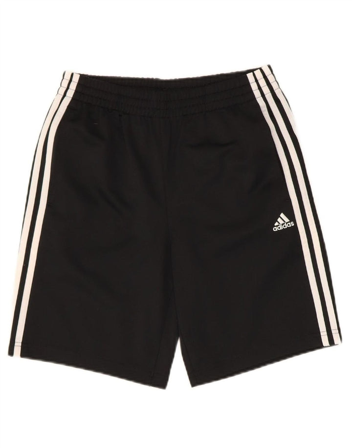 ADIDAS Boys Climalite Sport Shorts 13-14 Years  Black Polyester