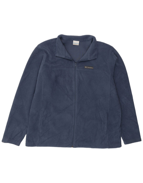 Jachetă fleece Columbia pentru bărbați UK 42 XL bleumarin poliester